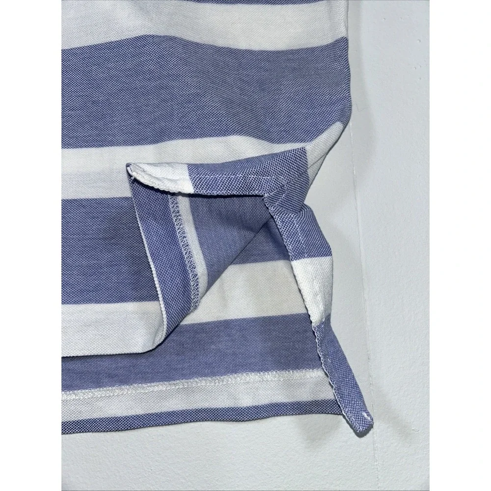 Polo Golf Ralph Lauren Pima Cotton Men's Large Striped‎ Golf Polo, Lightweight